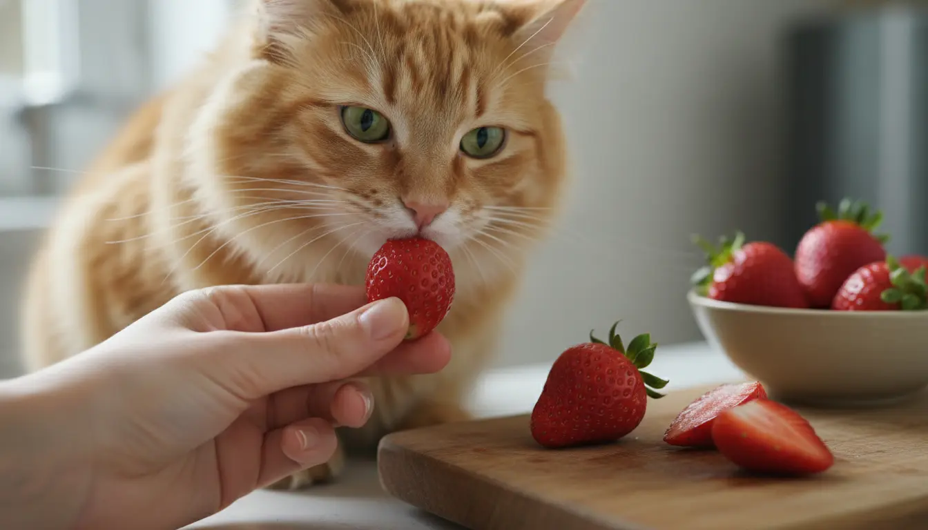 Mogen katten aardbeien