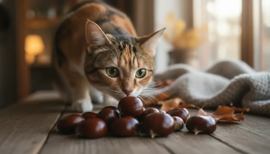 Mogen Katten Kastanjes Eten