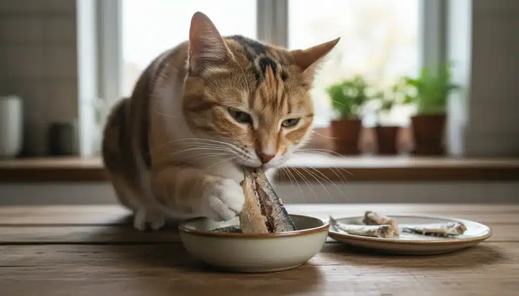 Mogen Katten Sardientjes