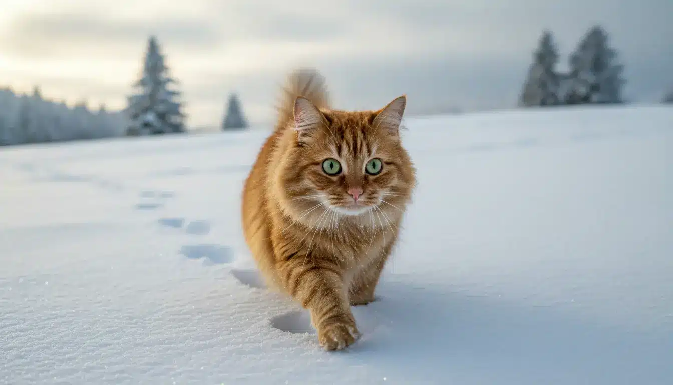 Mogen Katten In De Sneeuw