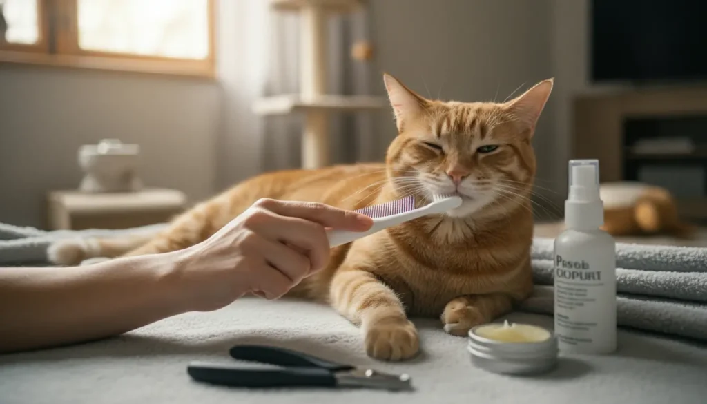 dagelijkse verzorging kat