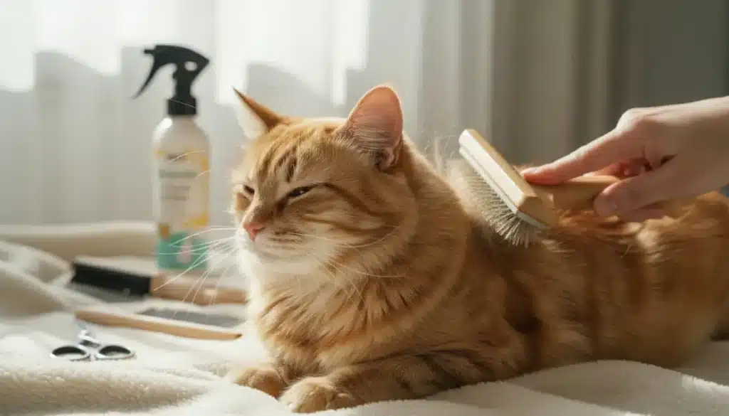 vacht verzorging kat