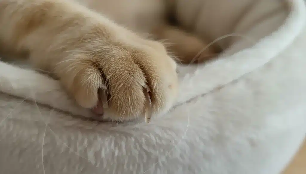 gespleten nagels kat