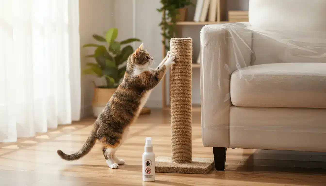 Krabben aan meubels voorkomen