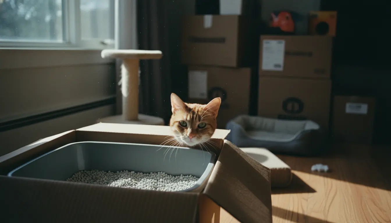 kat verhuizen kattenbak