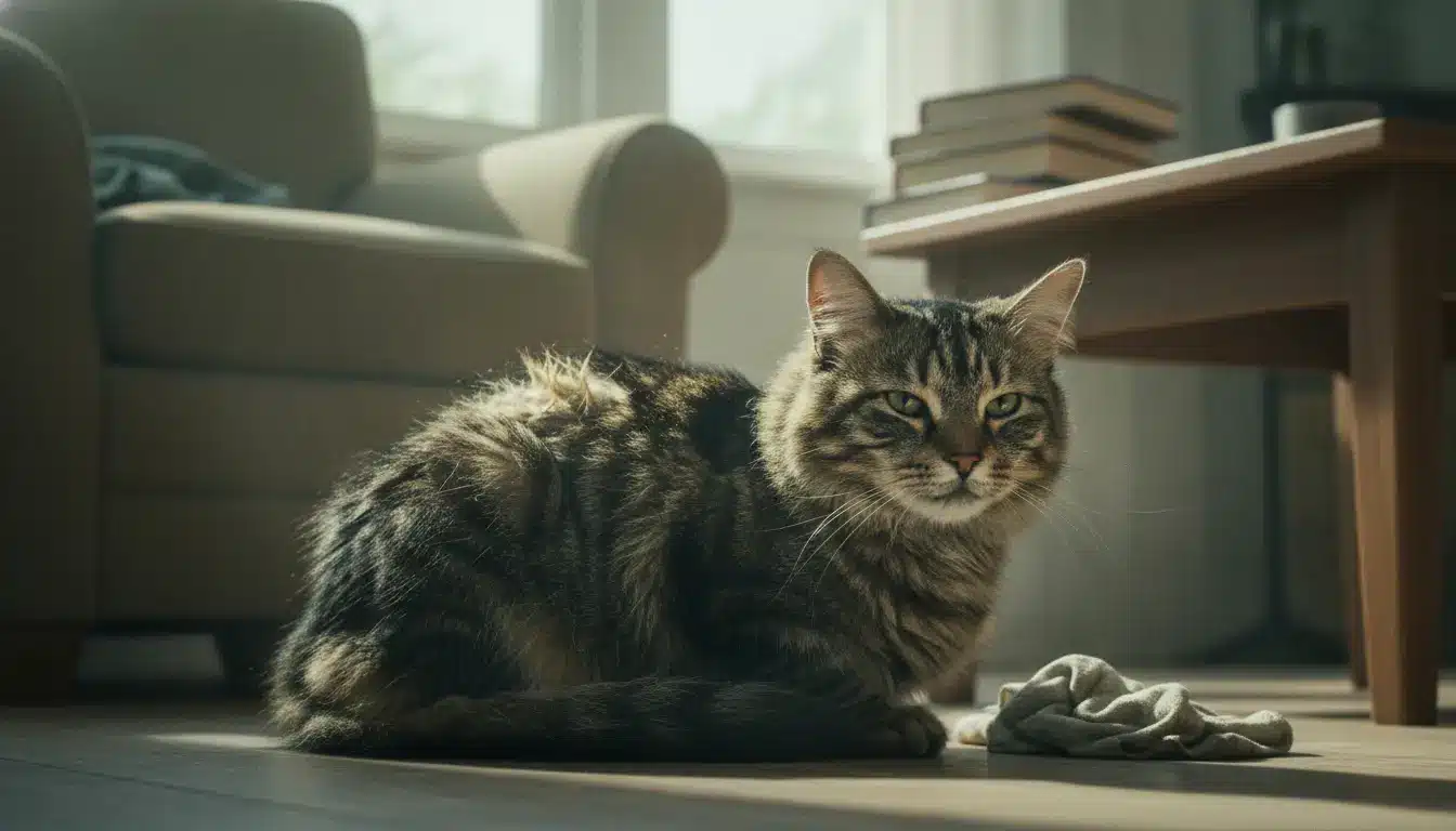 vacht van kat stinkt