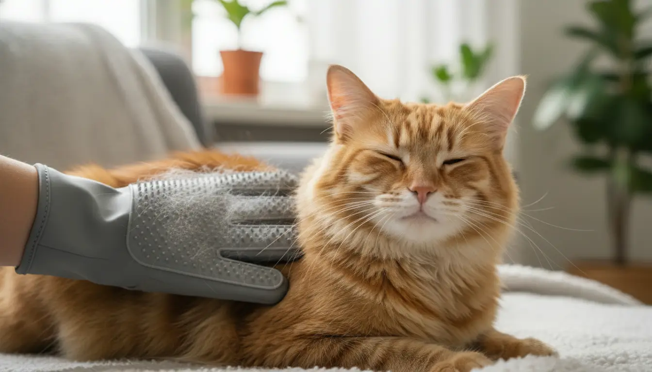 handschoen vacht kat