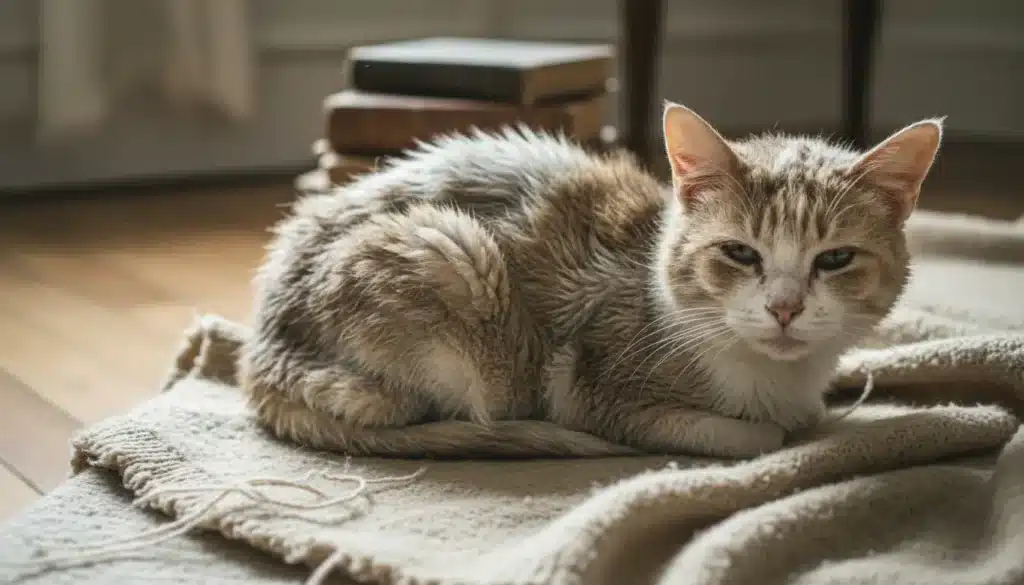 oude kat slechte vacht