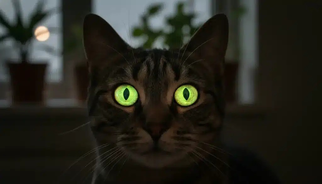 waarom geven kattenogen licht