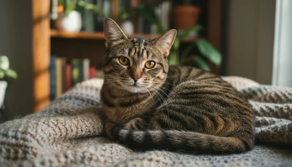 puntje staart kat eraf