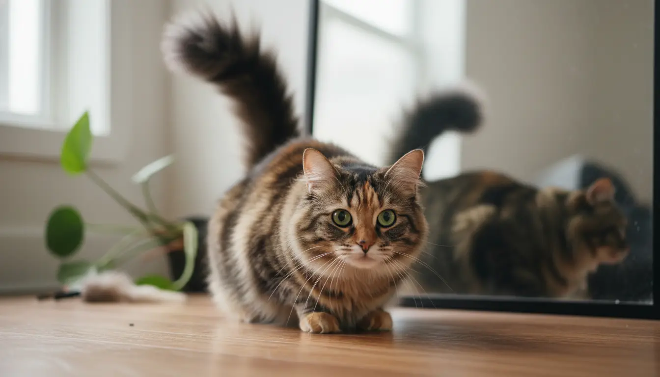 waarom wordt de staart van een kat dik